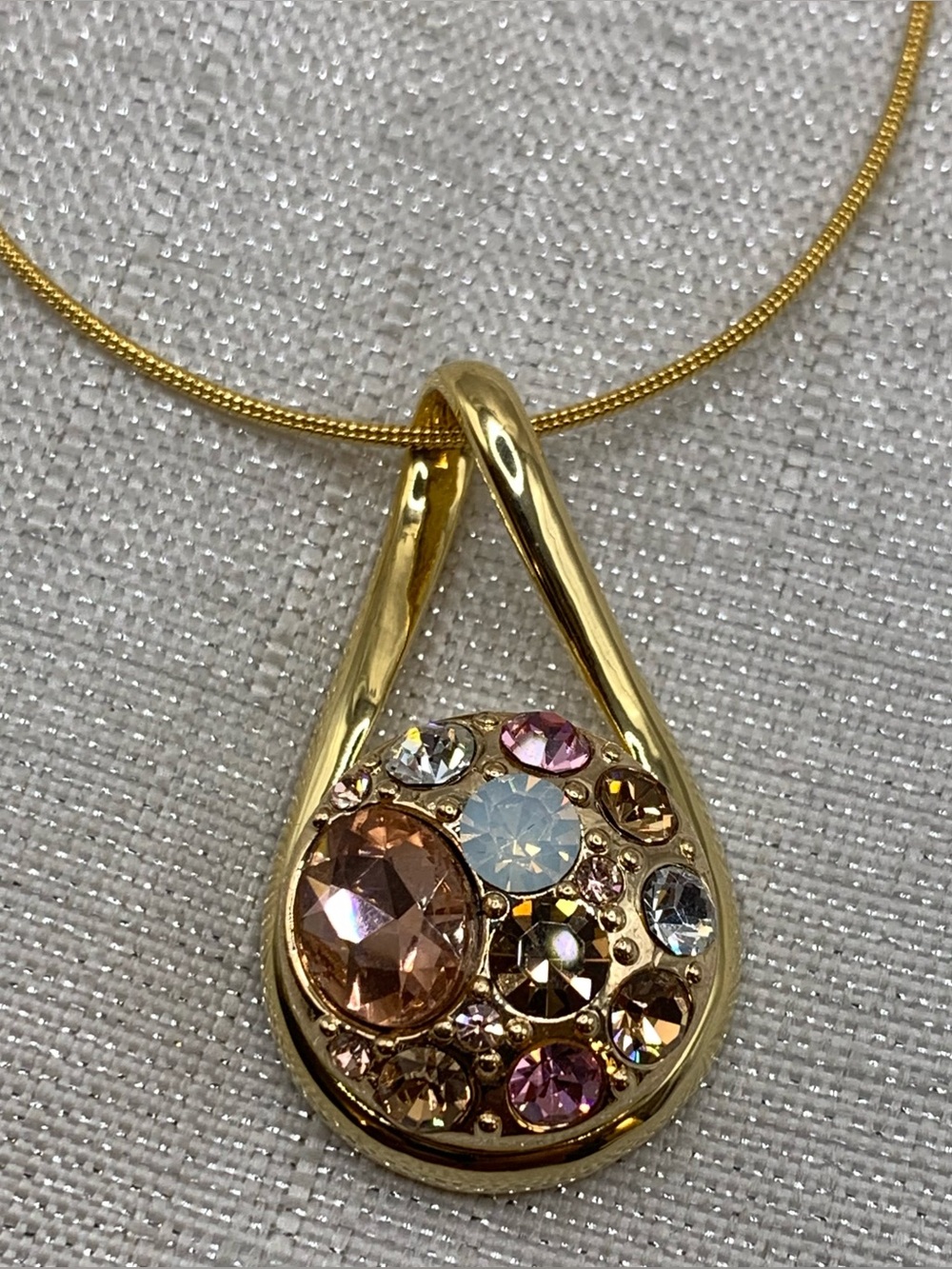 Gold Infinity Pendant - Ginger Snap & Co. Snap Button Necklace - 18mm/20mm